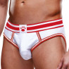 Prowler Underwear Bottomless Open Brief Prowler Blanc-Rouge
